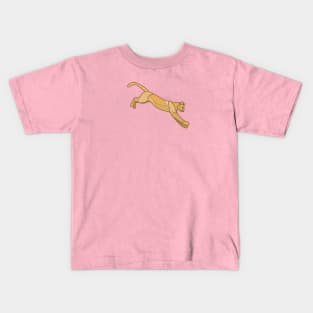 Geometric Mountain Lion / Cougar Kids T-Shirt